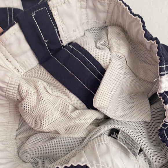 Joe Boxer navy blue white lined swim trunks S - Picture 8 of 8